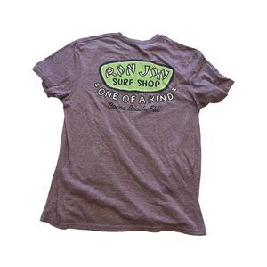 Ron Jon Surf Shop T-Shirt Large Purple Heathered Graphic Tee Cocoa Beach FL